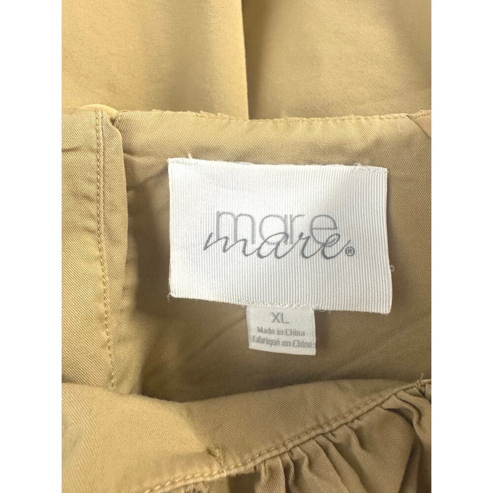 MARE MARE x Anthropologie Long Balloon Sleeve Crew-neck Blouse Size XL In Beige - Picture 10 of 11